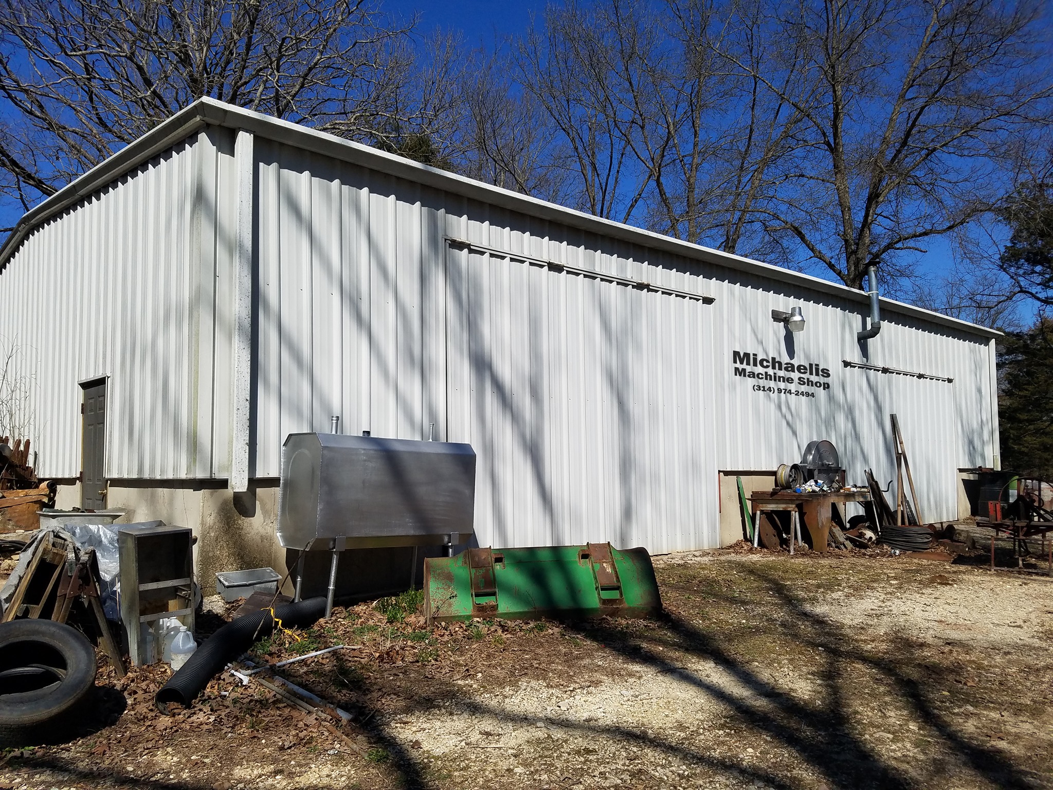 Exterior of the Michaelis Machine Shop building